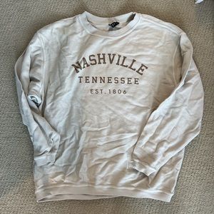 NASHVILLE cord crewneck oversized